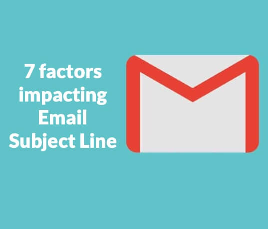 7 factors impacting email subject line