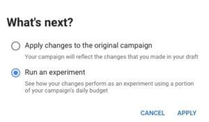 Google Ad Groups Experiment - AB testing in AdWords