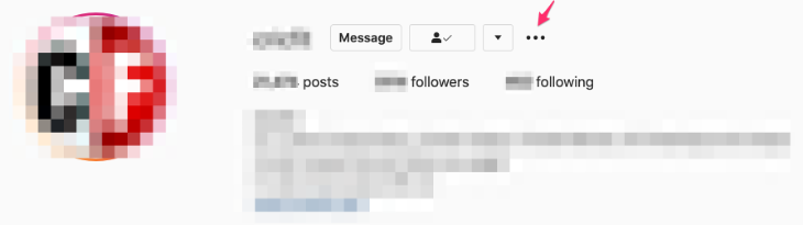 Block Instagram Profile - Click Profile