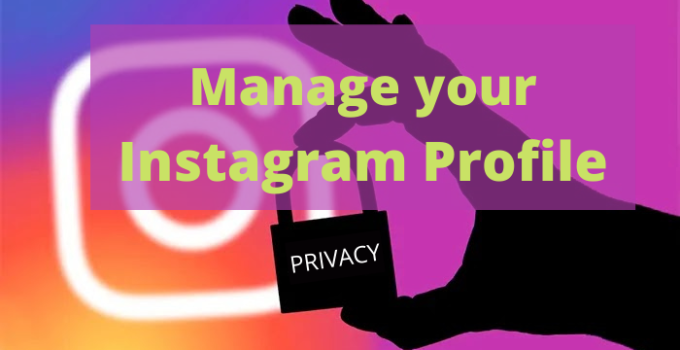 Manage your Instagram profile - Header