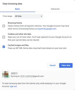 Deleting Google History in Google Chrome (Desktop) - Navigation Steps